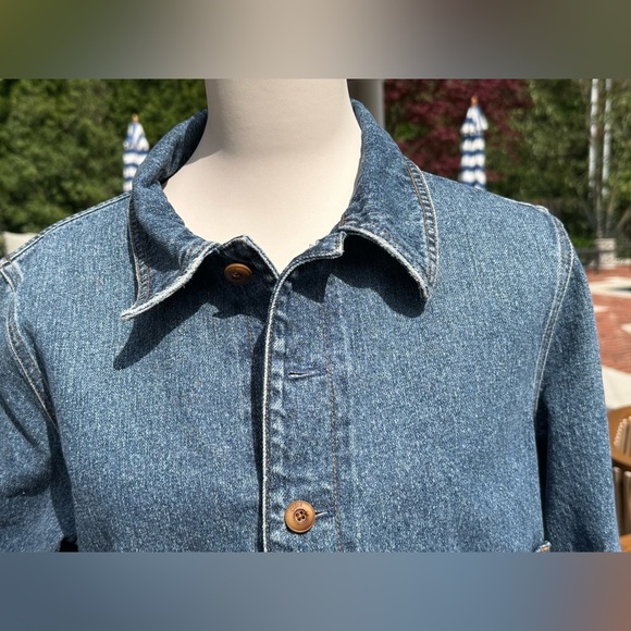 Chloe by Chloe Cropped Denim Jacket in Dusty Blue NWOT - Picture 2 of 15